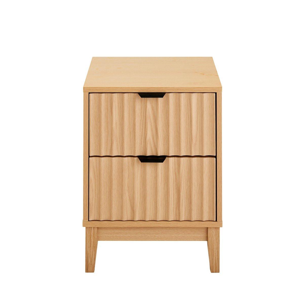 NACHTTISCH mit 2 Schubladen - bologne 40/40/52 cm - Apfelbaumfarben, Holzwerkstoff (40/52/40cm) - Calicosy