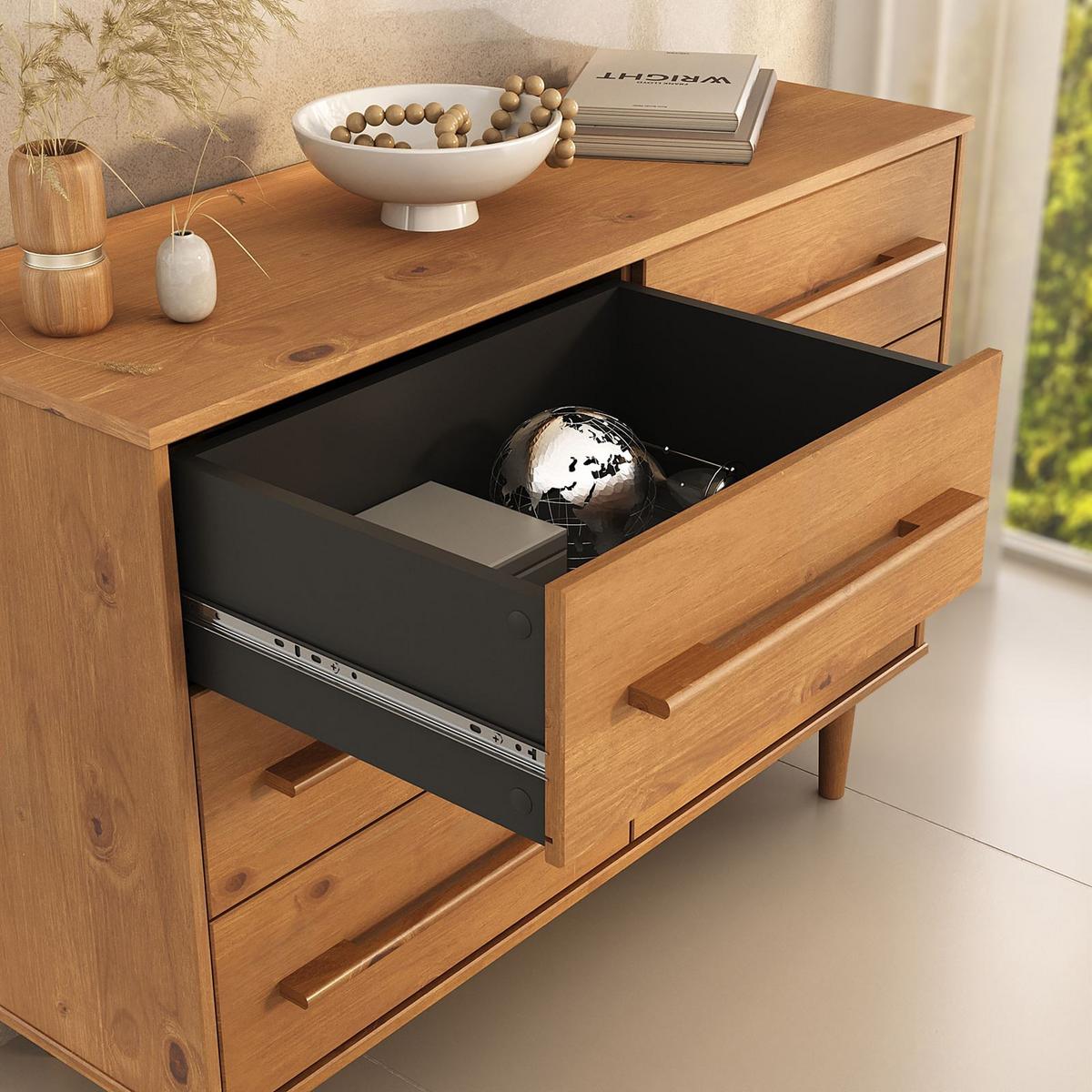KOMMODE TECCA Eiche - Eichefarben, Holz (111/79/41cm) - IDIMEX