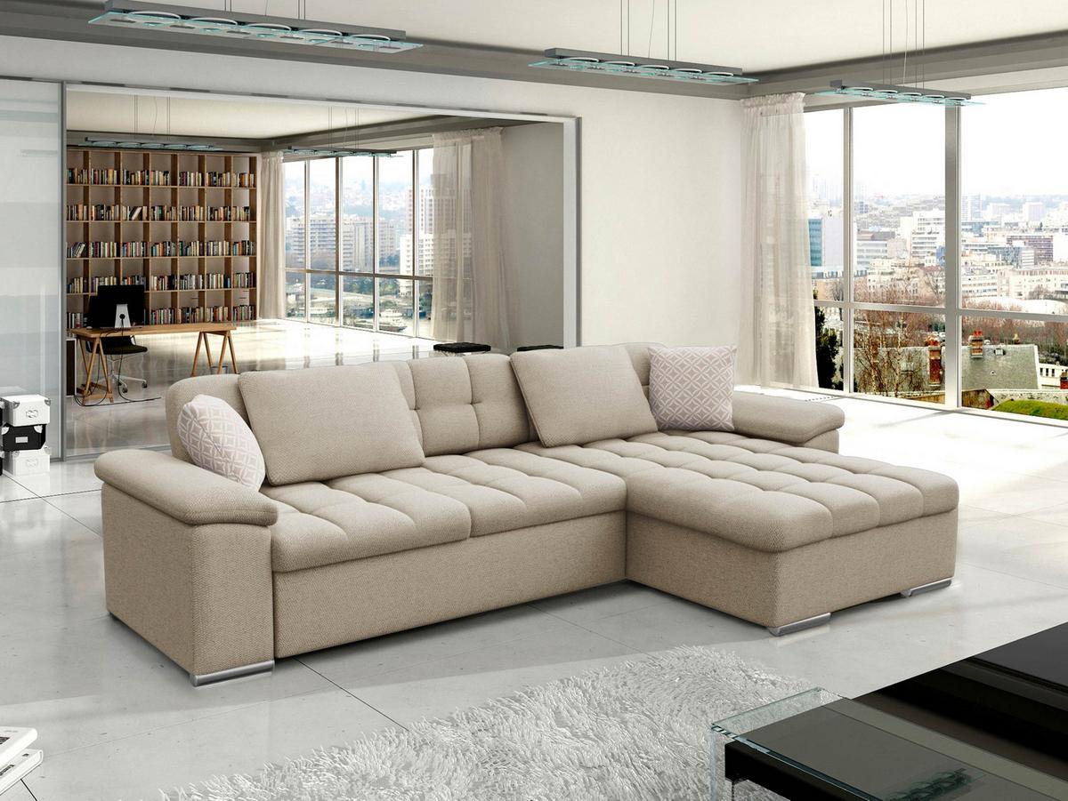 ECKSOFA Diana, Seite: Rechts - Creme, Holz/Textil (160/280cm) - MIRJAN24