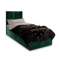 BOXBETT LENA 90 90x200 cm mit Matratze und Topper - Grün - Grün, Holz (90/200cm) - MASSENO