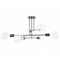 HÄNGELAMPE Kidane 61/61/33 cm - Schwarz, Metall (61/61/33cm) - Beliani