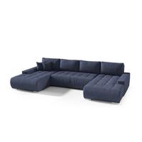 WOHNLANDSCHAFT Vogar In Aston - Dunkelblau, Holzwerkstoff/Textil (350/85/185cm) - Fun Möbel