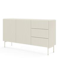SIDEBOARD TRATTO 147/81,2/39,8cm mit 3 Schubladen 2 Türen Kaschmir - Kaschmir, Holzwerkstoff (147/81.2/39.8cm) - MASSENO