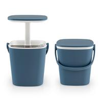 BEISTELLTISCH Blau - Blau, Kunststoff (34/35/37cm) - COSTWAY