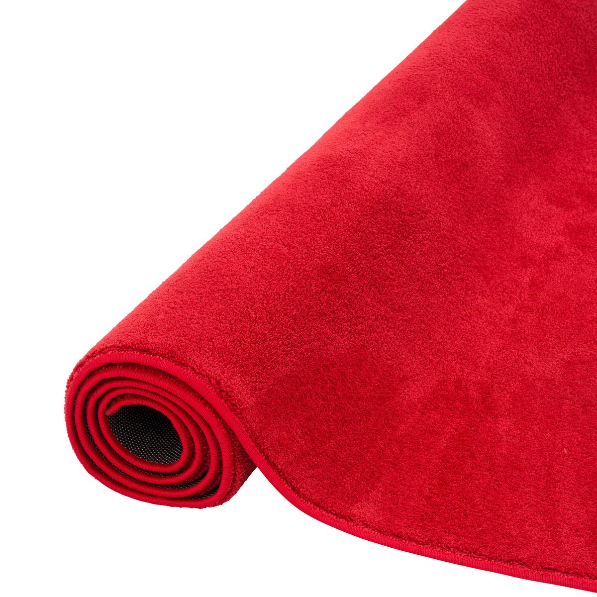 LUXUS SUPER SOFT HOCHFLOR LANGFLOR TEPPICH DELUXE - Rot, Textil (80/200cm) - Snapstyle