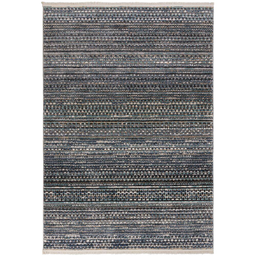 TEPPICH PERRAN, gestreift, Blau, 80 x 140 cm - Blau, Textil (140/80cm) - KADIMA DESIGN