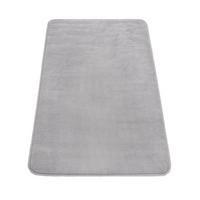 FLACHWEBTEPPICH Waschbar handgewebt, einfarbig, Grau, 60 x 100 cm - Grau, Textil (100/60cm) - KADIMA DESIGN