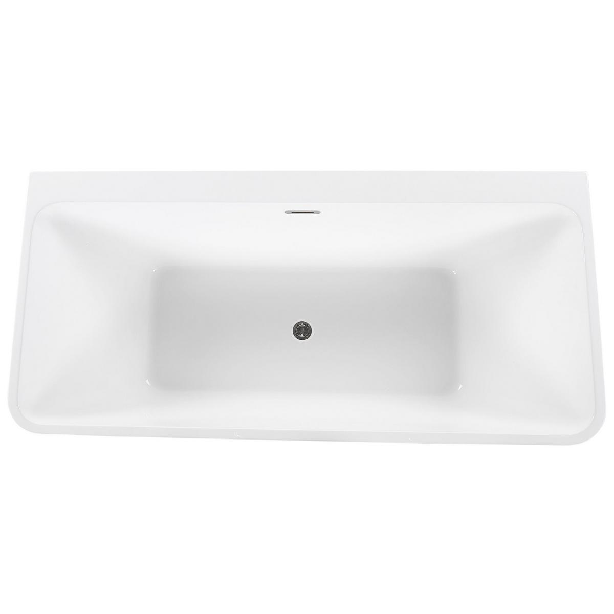 BADEWANNE 80x170x60 cm schwarz Hassel - Schwarz, Kunststoff (80/60/170cm) - Beliani