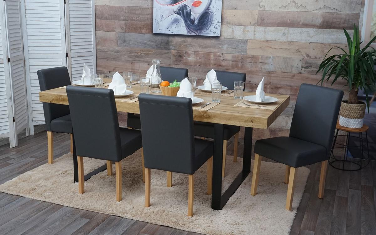 ESSZIMMERSTUHL Grau 6er-Set - Grau, Textil (43/90/56cm) - MCW