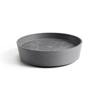 BLUMENTOPFUNTERSETZER mit Rädern 34,1/34,1/9 cm Grau - Grau, Kunststoff (34.1/9cm) - Ecopots