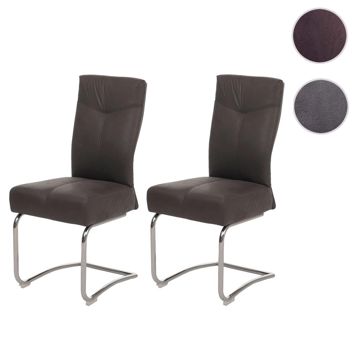 ESSZIMMERSTUHL Braun 2er-Set - Braun, Textil (46/105/60cm) - MCW