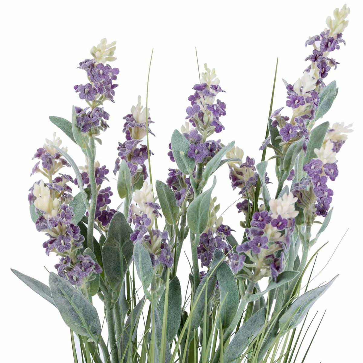 KUNSTPFLANZE Lavendel lila im Deko-Topf, 66 cm - Lila, Kunststoff (66cm) - Homescapes