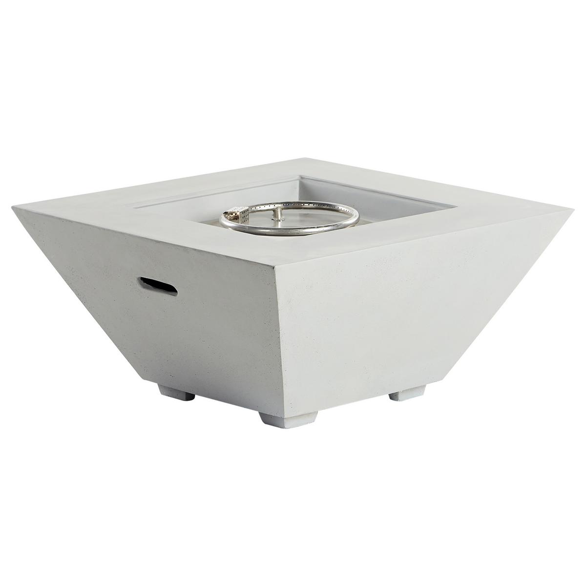 FEUERSTELLE Grau Katmai - Grau, Stein (86/42/86cm) - Beliani