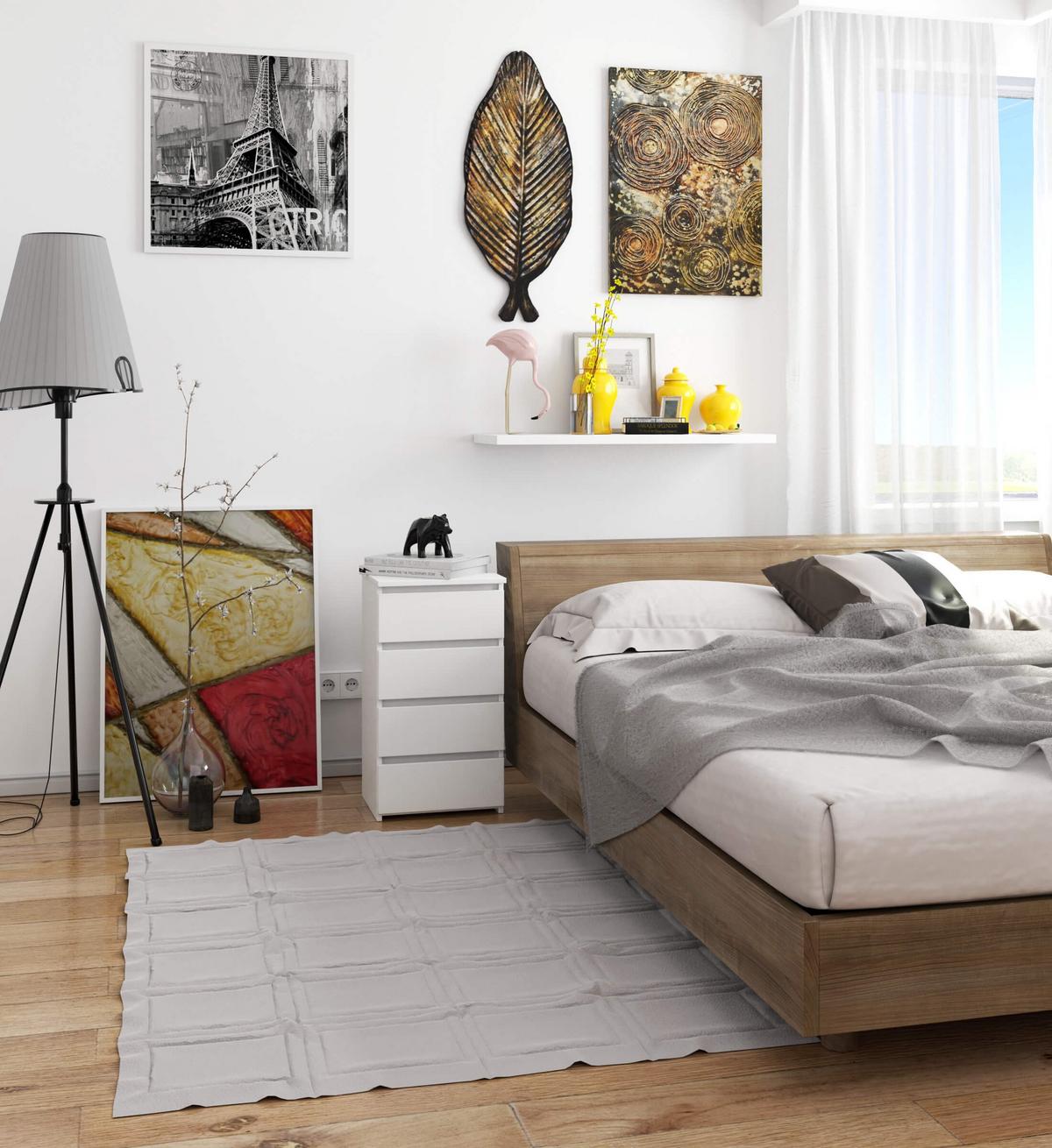 KOMMODE Weiß 74/40/35 - Weiß, Holzwerkstoff (40/74/35cm) - RAUMHIRSCH FURNITURE