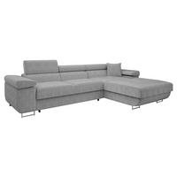 ECKSOFA Torezio Mini Cord, Seite: Rechts - Grau, Holz/Textil (280/170cm) - MIRJAN24
