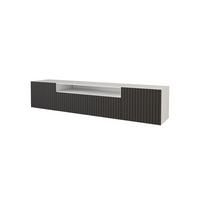 LOWBOARD KITO-W 200x40x41 cm - Weiß / Schwarz - Schwarz/Weiß, Holzwerkstoff (200/40/41cm) - ALTDECOR