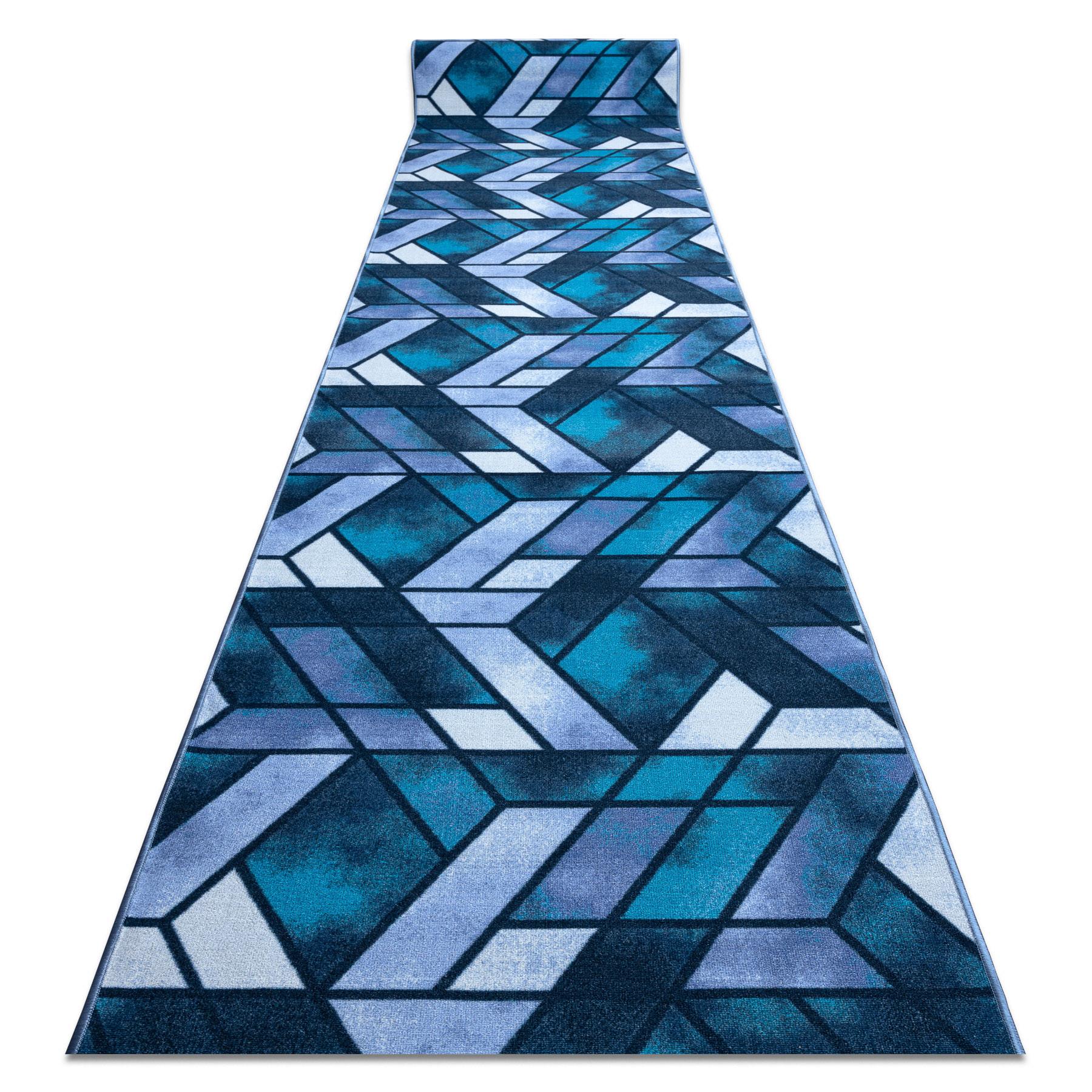 LÄUFER Antirutsch ROMBY 57/100 cm - Blau, Textil (57/100cm) - rugsX