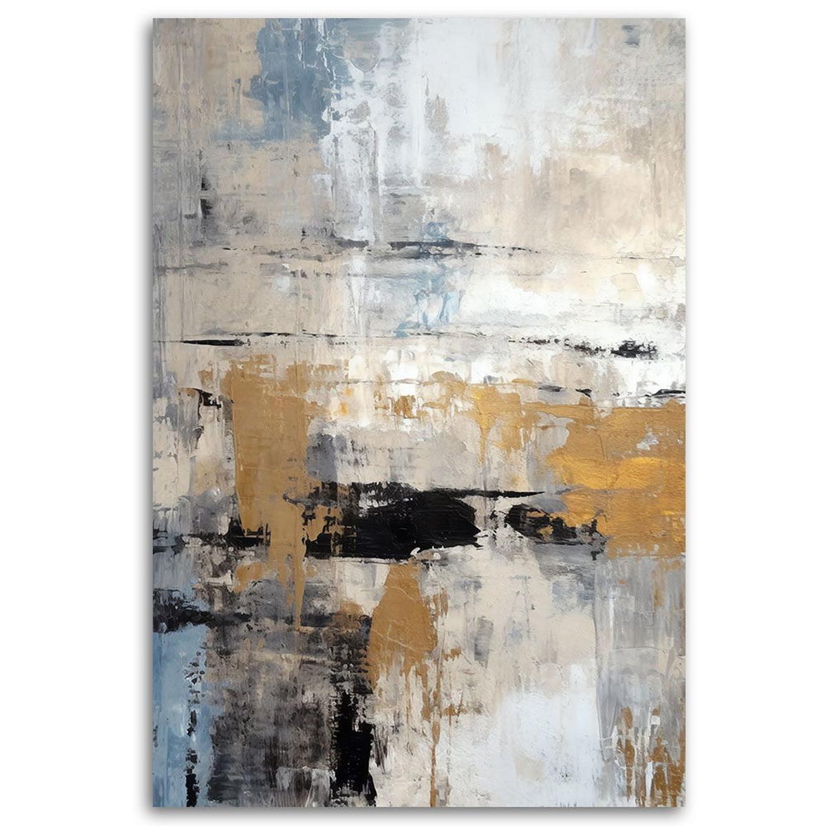 KUNSTDRUCK Gold 60/90 cm - Goldfarben, Textil (60/90cm) - KUNSTLOFT
