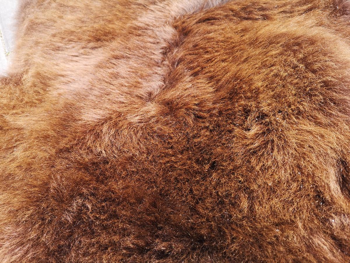 SCHAFFELL Natur Lammfell Weich Flauschig Wohnteppich, Braun, ca. 130 cm - Braun, Fell (70/130cm) - Provellus