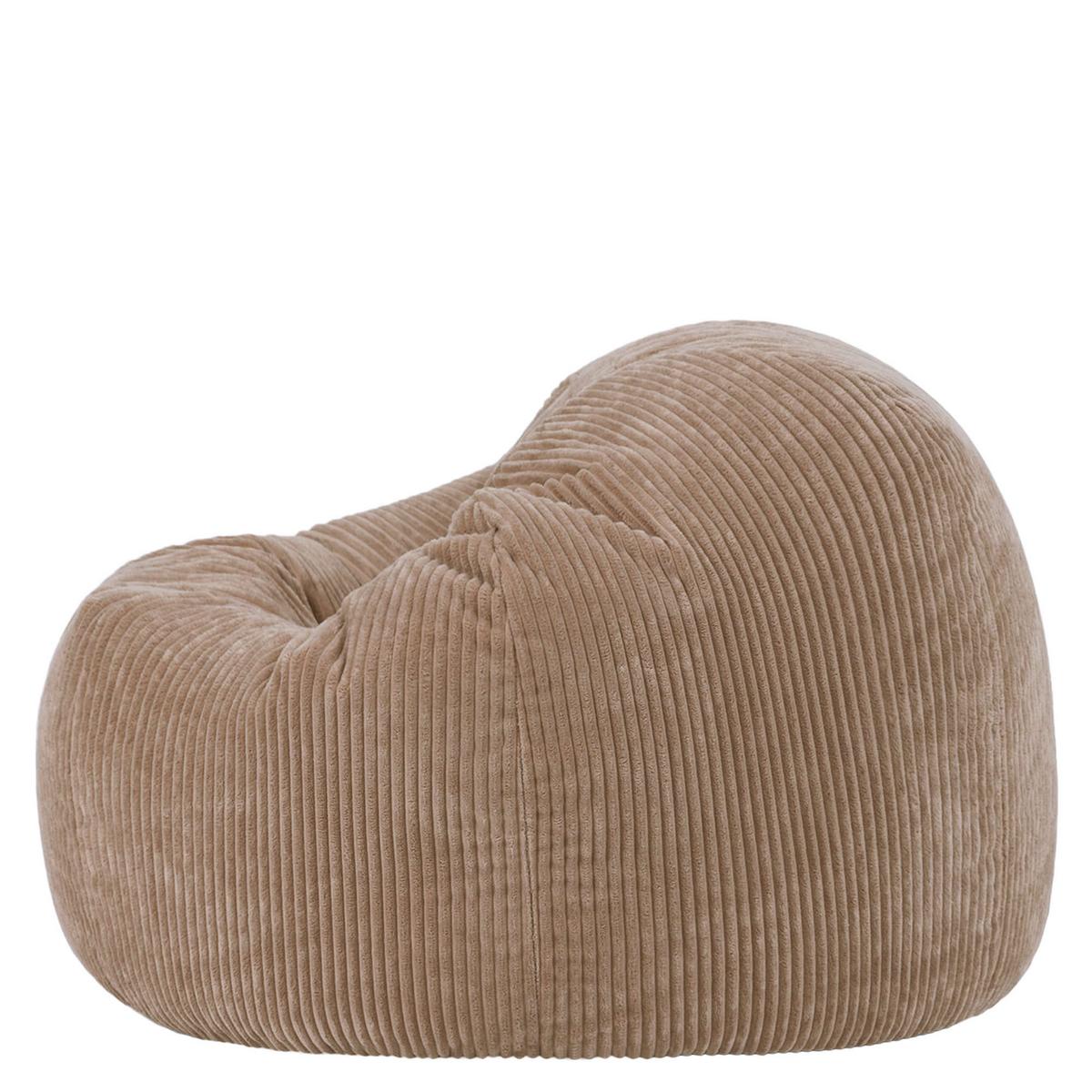 SITZSACK Klassisch Kingston, Cord - Mokka, Textil (85/50/85cm) - icon