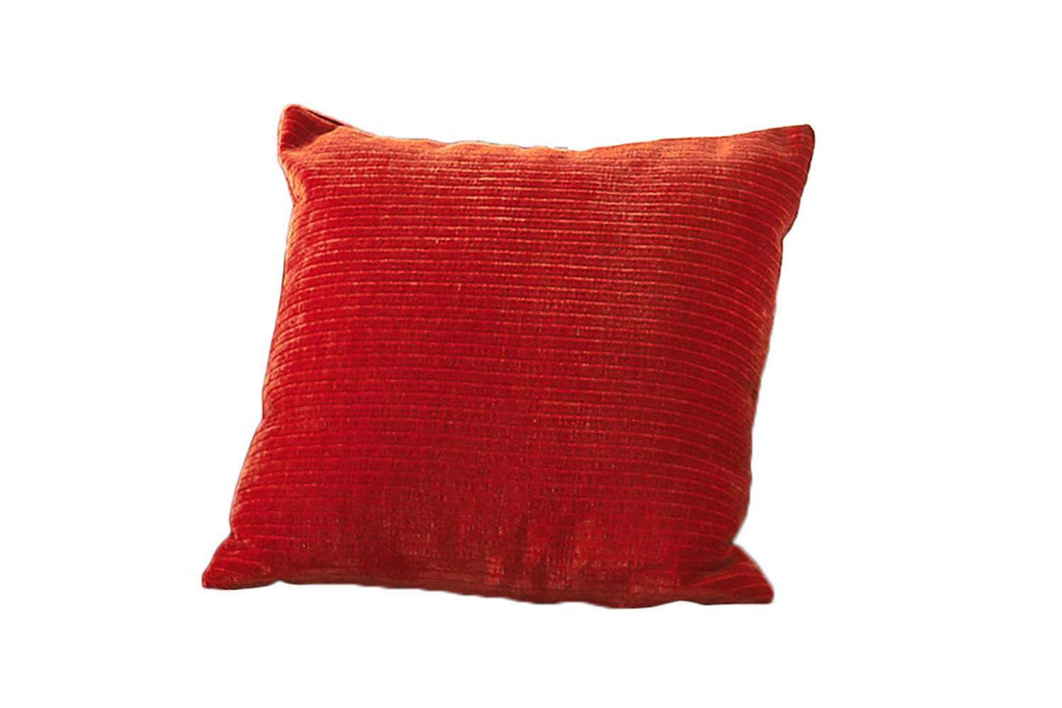 SPITZKISSEN MEDIUM SEPHI Rot Cord - Rot, Textil (50/50cm) - KAWOLA
