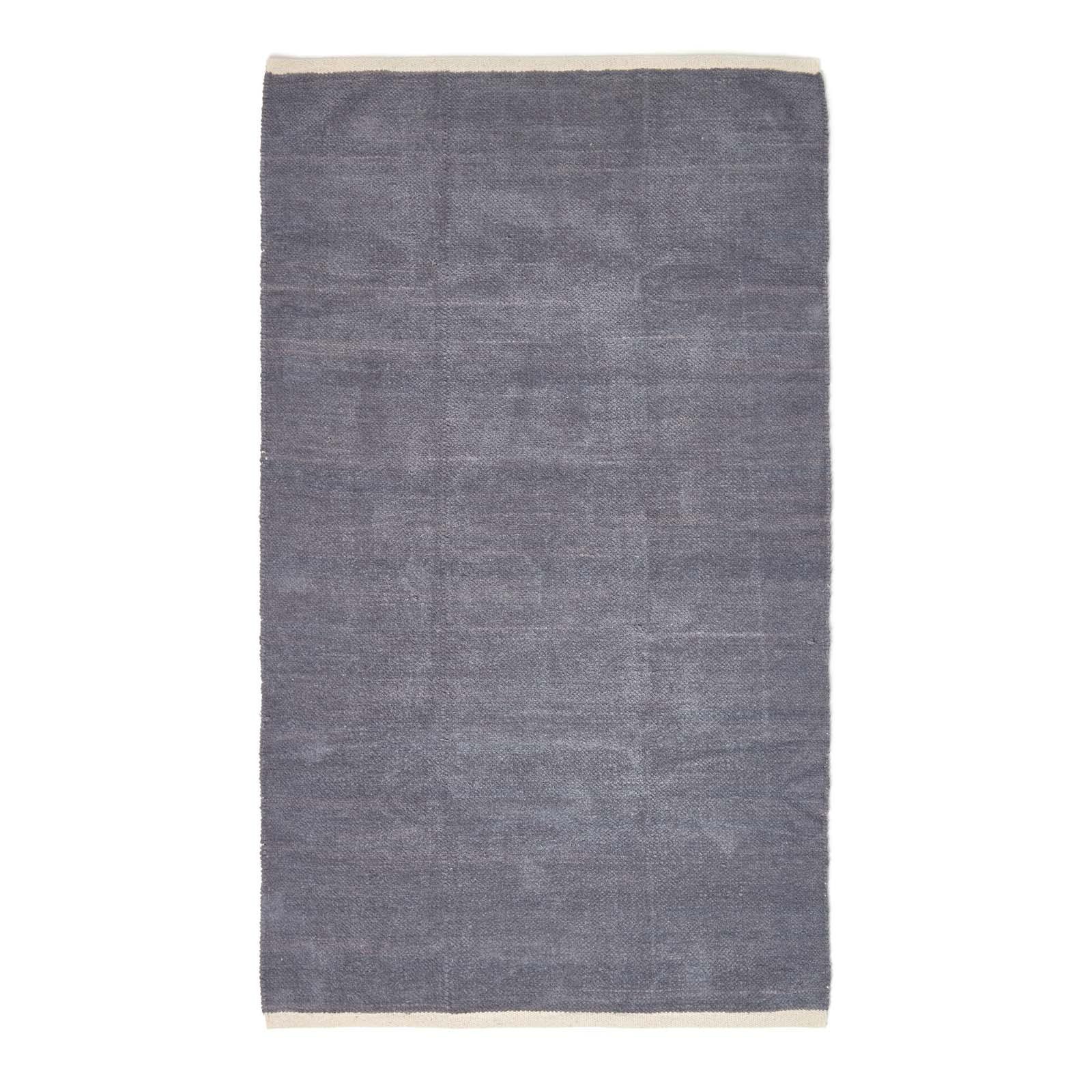 HANDWEBTEPPICH Chenille 110/170 cm - Dunkelgrau, Textil (110/170cm) - Homescapes