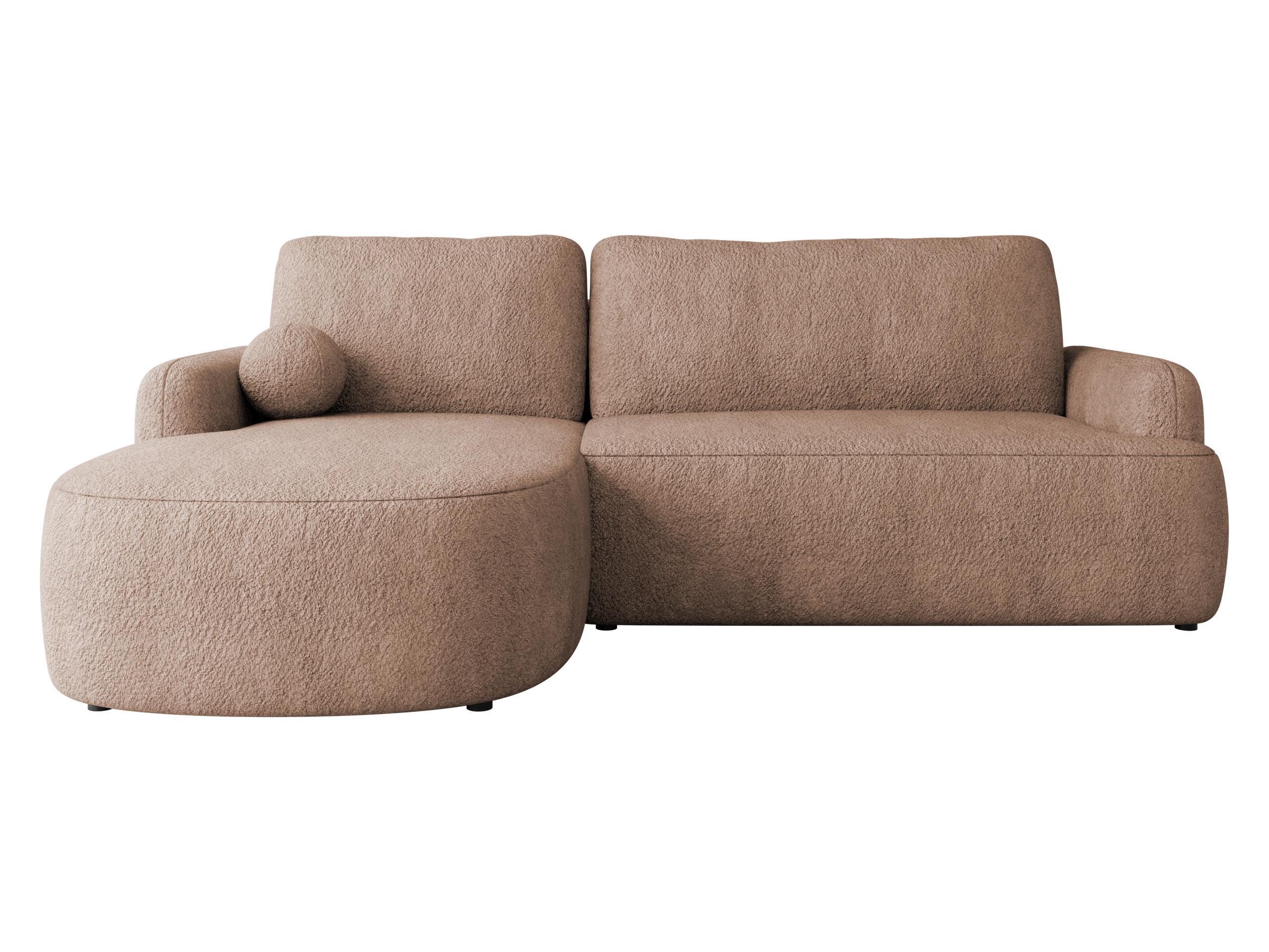 ECKSOFA Loridu, Seite: Links - Schwarz/Rosa, Holz/Kunststoff (250/174cm) - MIRJAN24