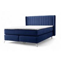 BOXSPRINGBETT Agnus - Blau, Holzwerkstoff/Textil (200/200cm) - Fun Möbel