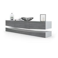 LOWBOARD City Fronten in Avola-Anthrazit - Anthrazit, Holzwerkstoff (178/48/39cm) - Vladon