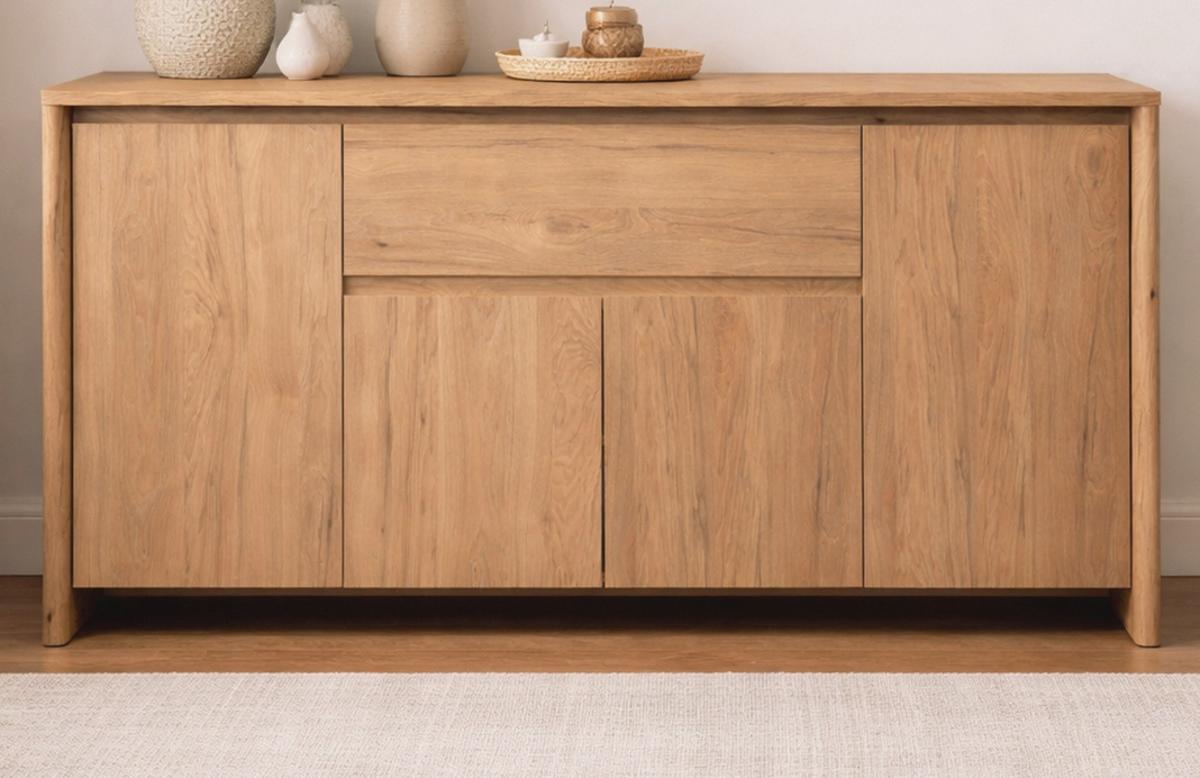 SIDEBOARD Hickory Walnuss 164 x 85 cm, Kommode mit viel Stauraum - Walnussfarben, Holzwerkstoff (164/85/40cm) - Furn.Design