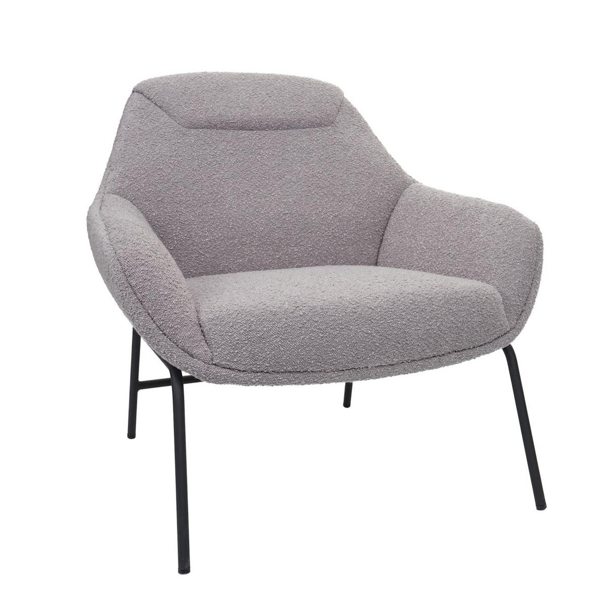 LOUNGE-SESSEL Hellgrau - Hellgrau, Textil (80/79/80cm) - MCW