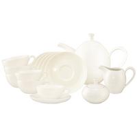 TEESERVICE Savona Fine Diamond creme 15-tlg. - Creme, Keramik (2/2/2cm) - Seltmann Weiden
