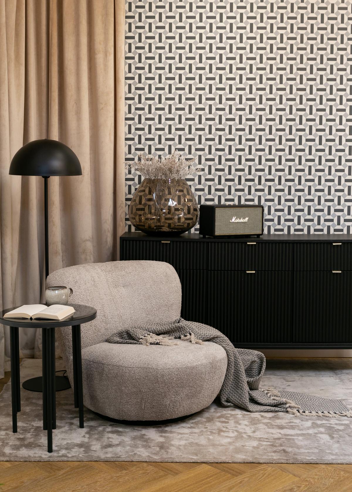 SIDEBOARD Vellore Schwarz 154 cm - Goldfarben/Schwarz, Holzwerkstoff/Metall (154/83/39cm) - Selsey