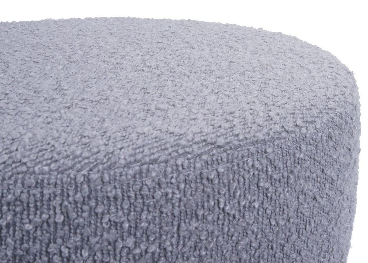 HOCKER Hellgrau - Hellgrau, Textil (37/57/37cm) - MCW