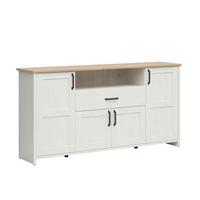 SIDEBOARD Aksel Weiß und Holz - Weiß, Holzwerkstoff (194/99/43cm) - Petits-meubles