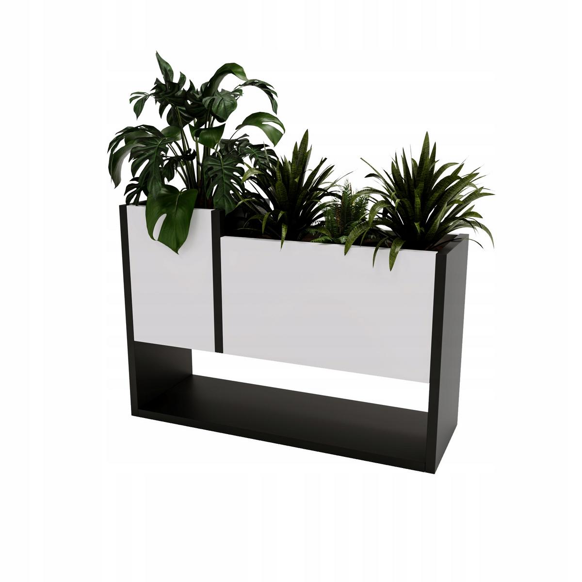 BLUMENKASTEN - Weiß, Holzwerkstoff (22.6/45/64.5cm) - RAUMHIRSCH FURNITURE