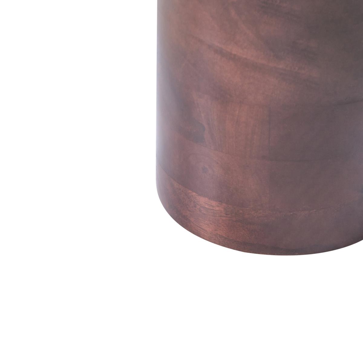 BEISTELLTISCH Mangoholz Braun Wallula - Braun, Holz (36/36/50cm) - Beliani