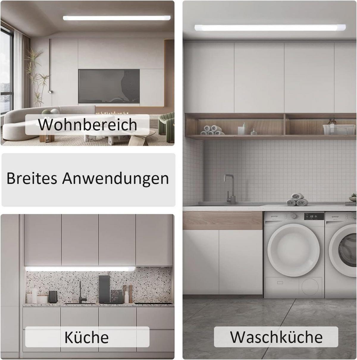 LED-DECKENLEUCHTE 120/5.7/2.6 cm - Weiß, Kunststoff (120/5.7/2.6cm) - Nettlife