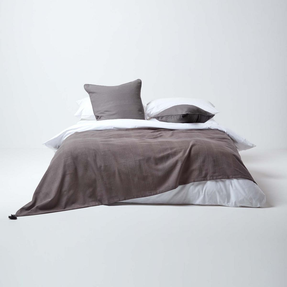 WOHNDECKE Rajput 150/200 cm, 100% Baumwolle - Grau, Textil (150/200cm) - Homescapes