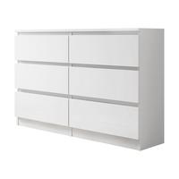 KOMMODE Malwa M6 120 - Weiß, Holzwerkstoff (120/77/30cm) - MIRJAN24