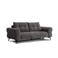 SOFA SALVINI 3-Sitzer, dunkelgrau - Dunkelgrau, Holz/Textil (237/88/99cm) - Wozimo