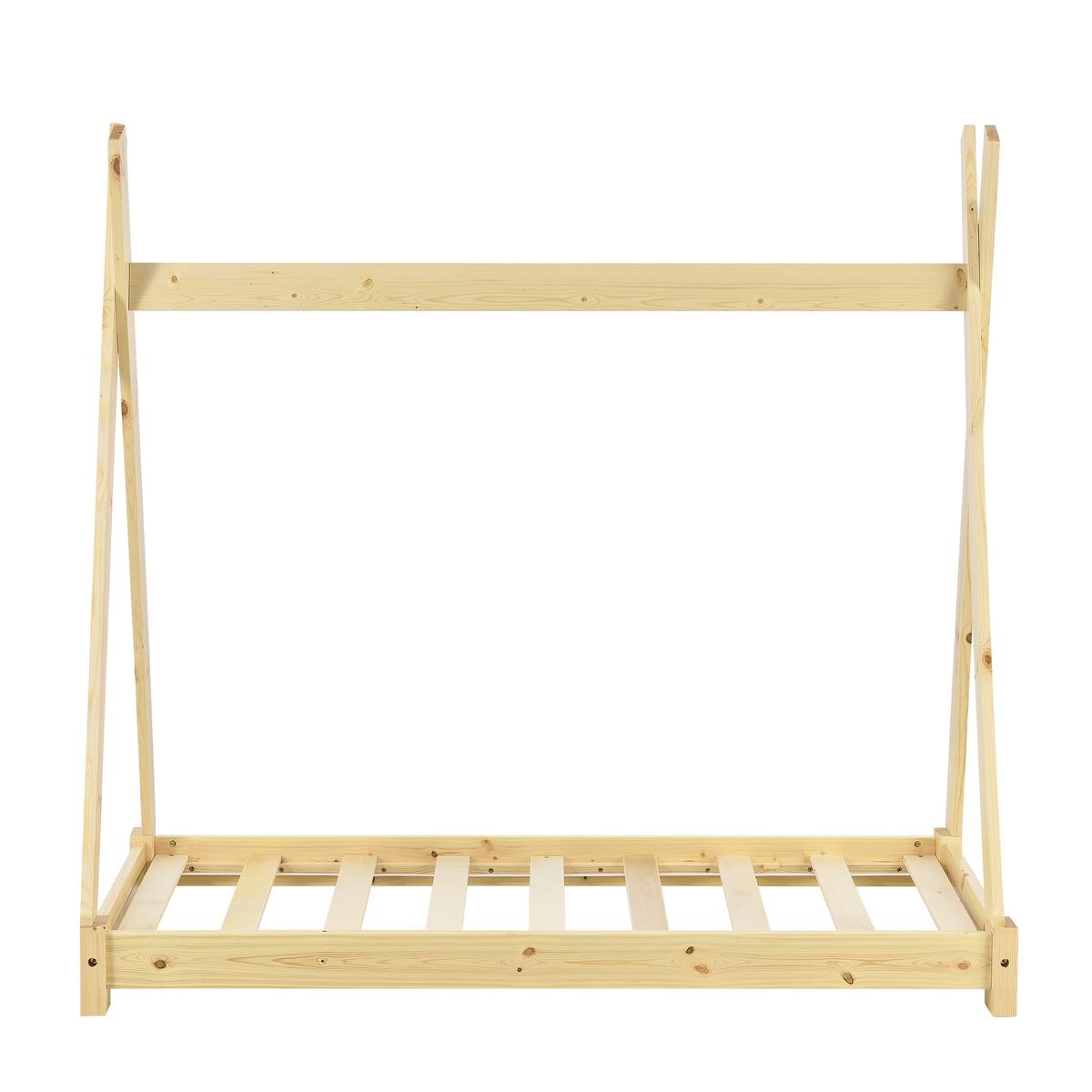 KINDERBETT Onejda - Naturfarben, Holz (70/140cm) - [en.casa]