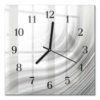 WANDUHR aus Glas 30x30 cm - Abstraktion - Weiß, Glas (30/30/0.4cm) - TULUP