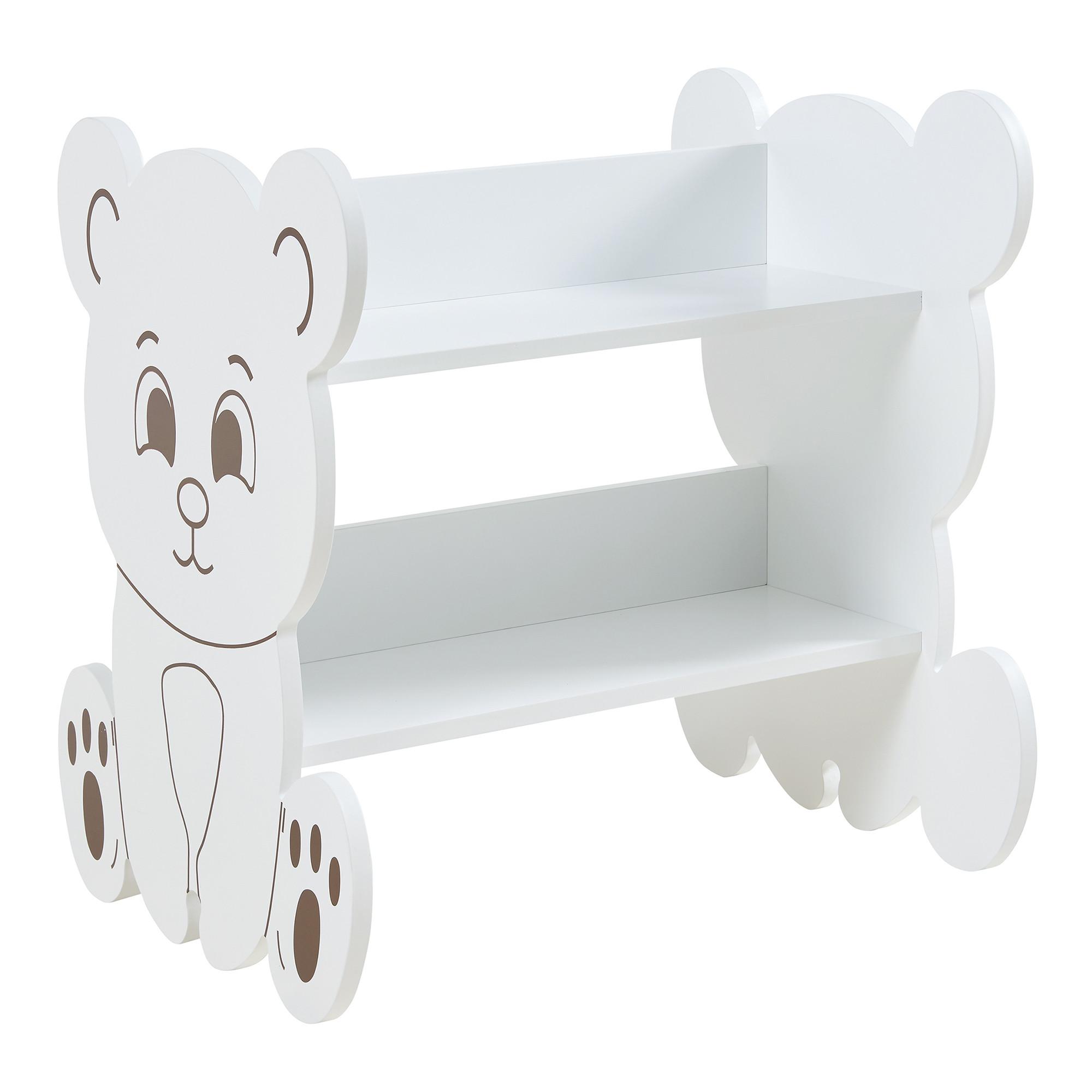 KINDER-STANDREGAL Tårnby - Weiß, Holzwerkstoff (56/60/56cm) - [en.casa]