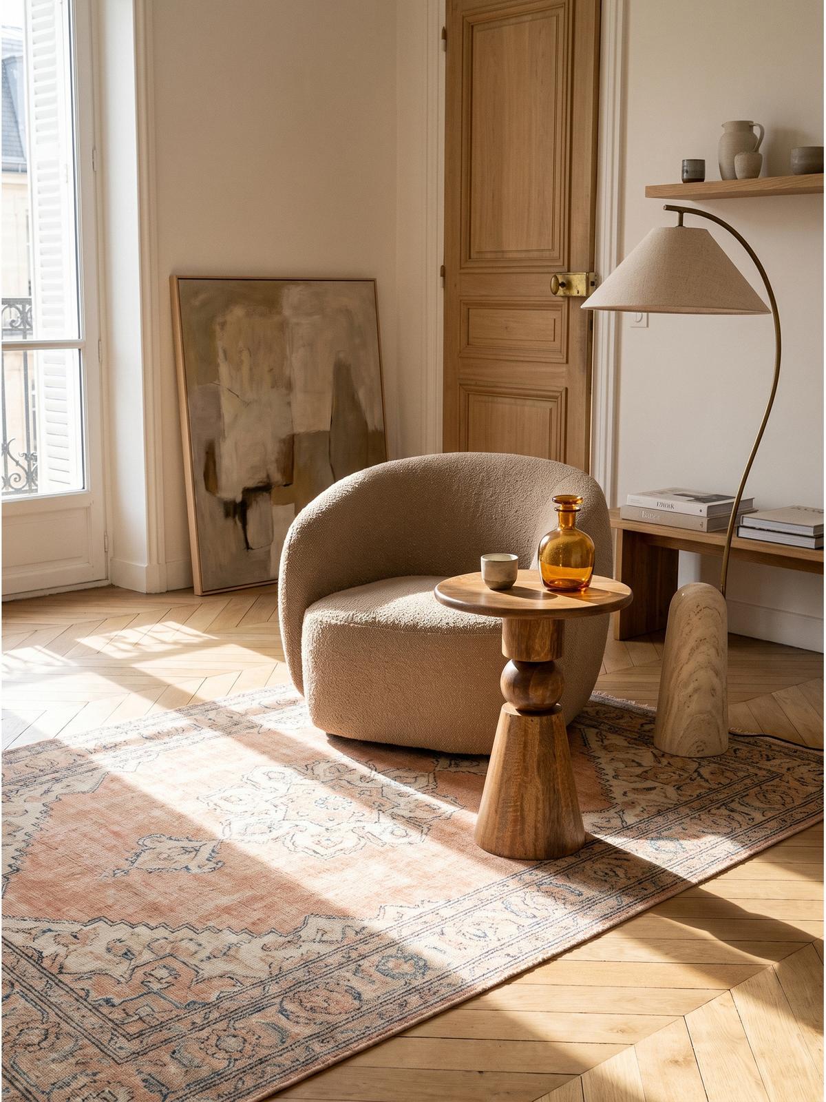 BEISTELLTISCH SORRENTO, Mango Massivholz, Ø 35 x 45 cm - Braun, Mangoholz/Holz (35/35/45cm) - KADIMA DESIGN