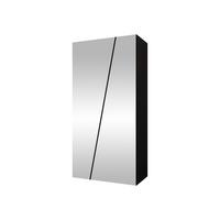 DREHTÜRENSCHRANK Zen 2L 100 cm - Schwarz, Holzwerkstoff/Kunststoff (100/202/50cm) - MIRJAN24