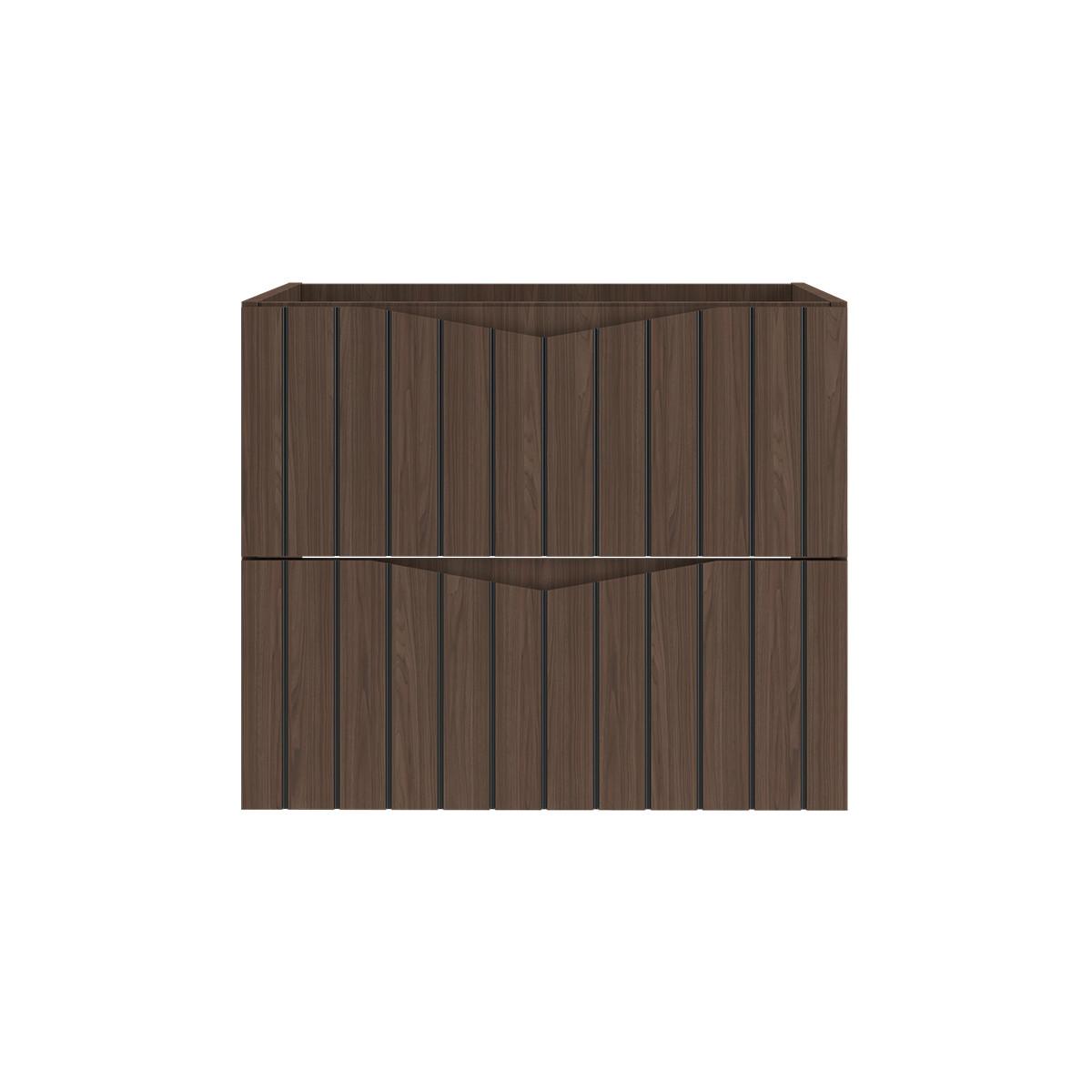 WASCHTISCHUNTERSCHRANK 60cm Siena Holz und Schwarz - Schwarz, Holzwerkstoff (60/50/45.8cm) - Petits-meubles