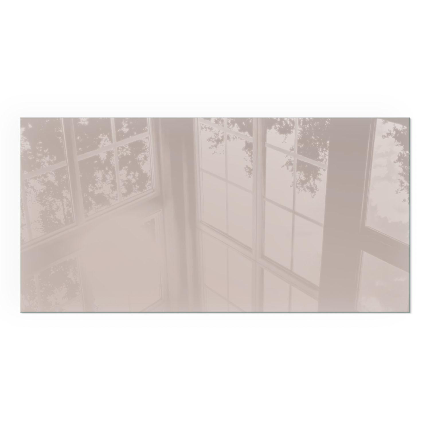 GLASPLATTE für Kamin 100x50 cm - Beige, Glas (100/50/0.4cm) - TULUP