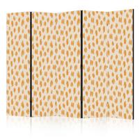 PARAVENT Beidseitig Bedruckter 5-tlg 225x172 cm Abstraktion Punkte - Orange, Holz/Textil (225/172/3cm) - Muralo