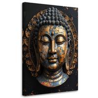 LEINWANDBILD Zen und Orientalisch 70x100cm - Goldfarben, Textil (70/100cm) - Feeby